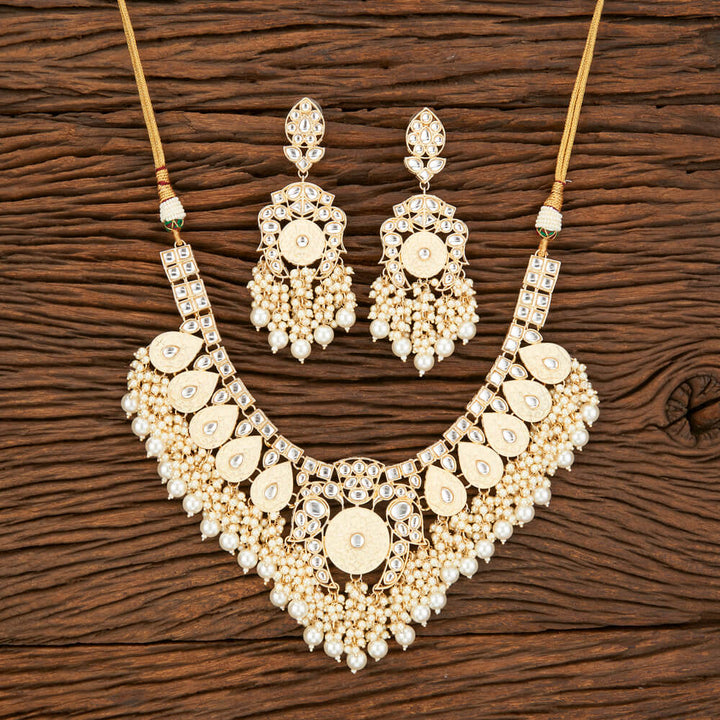 Indo Western Meenakari Necklace With Gold Plating 108814