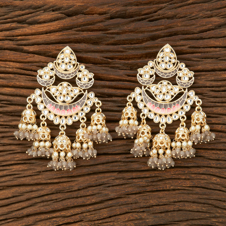 Indo Western Meenakari Earring With Gold Plating 108853