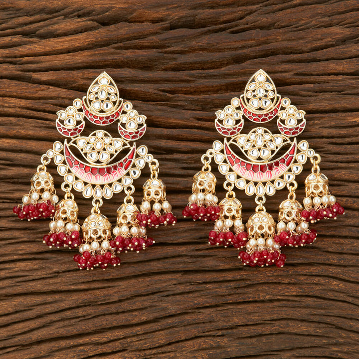 Indo Western Meenakari Earring With Gold Plating 108853