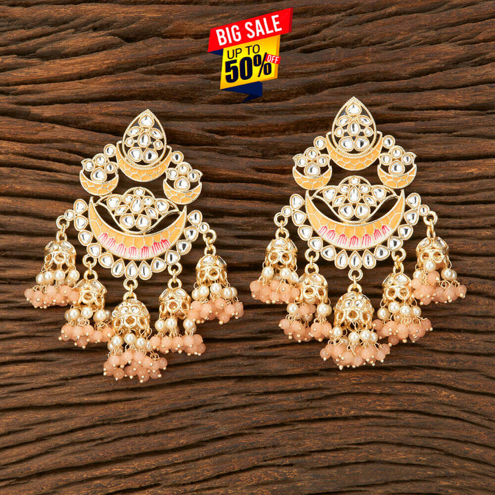 Indo Western Meenakari Earring With Gold Plating 108853