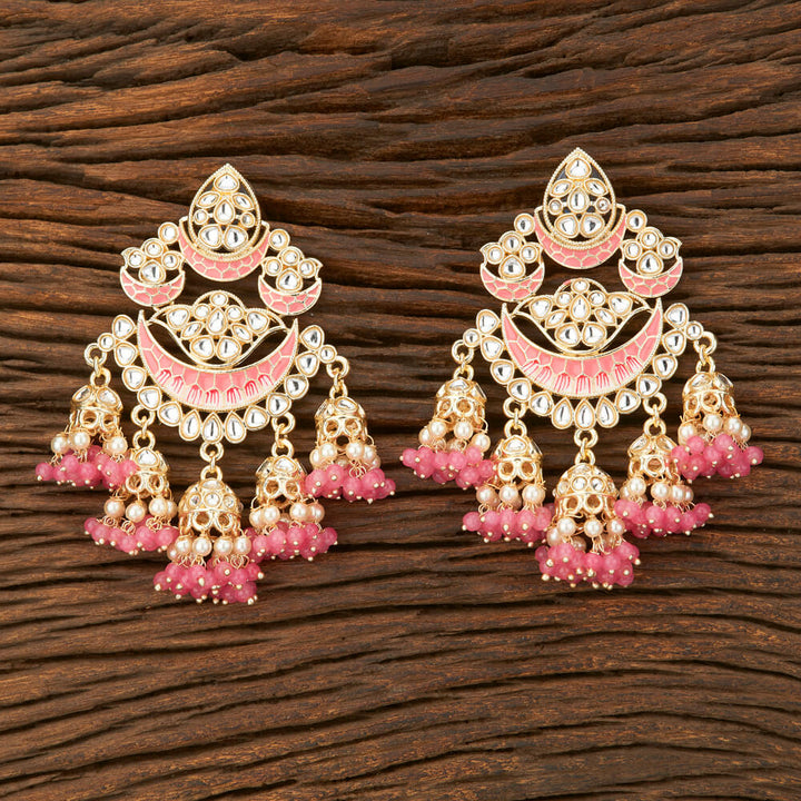 Indo Western Meenakari Earring With Gold Plating 108853