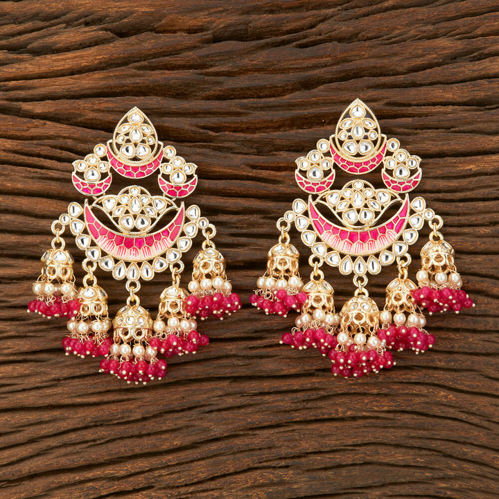 Indo Western Meenakari Earring With Gold Plating 108853