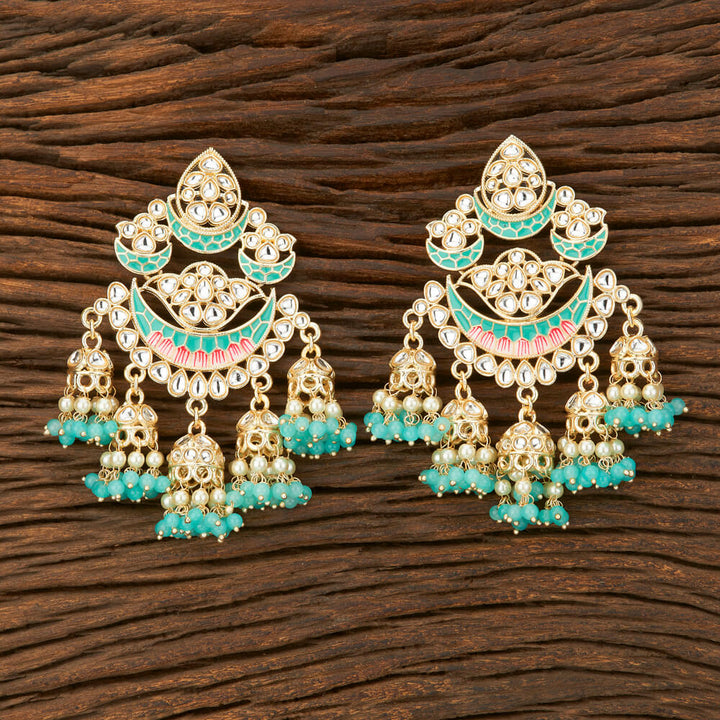 Indo Western Meenakari Earring With Gold Plating 108853