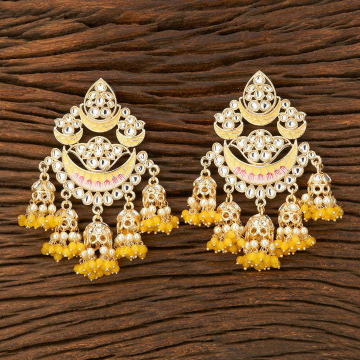 Indo Western Meenakari Earring With Gold Plating 108853