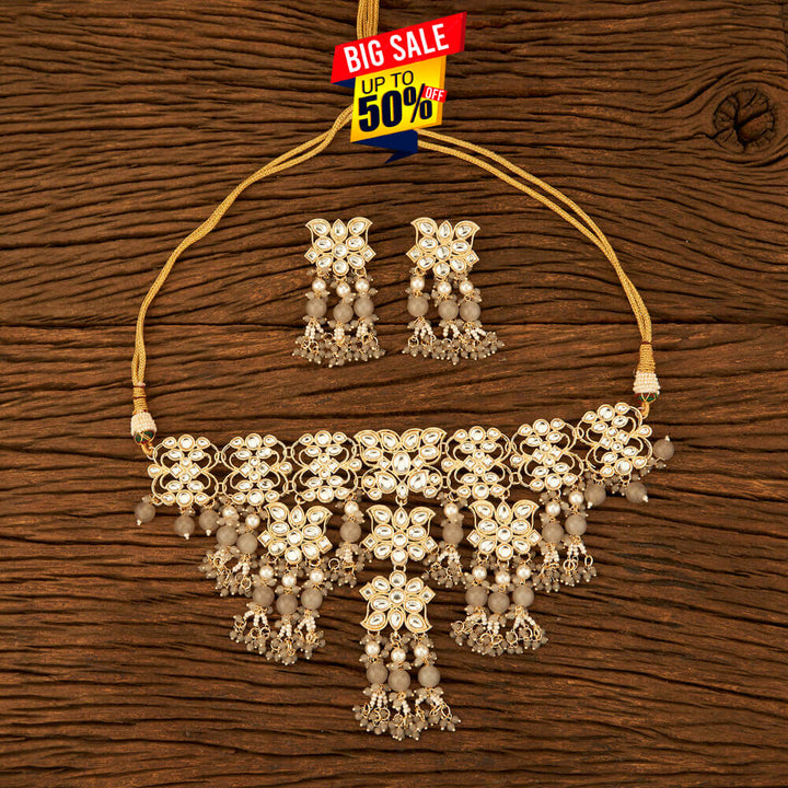 Indo Western Choker With Gold Plating 108861