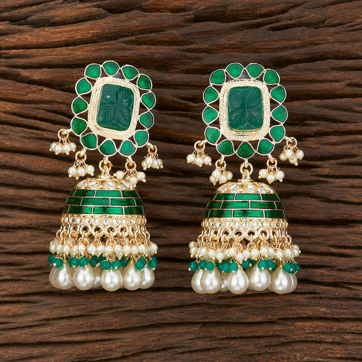 Indo Western Meenakari Earring With Gold Plating 108874