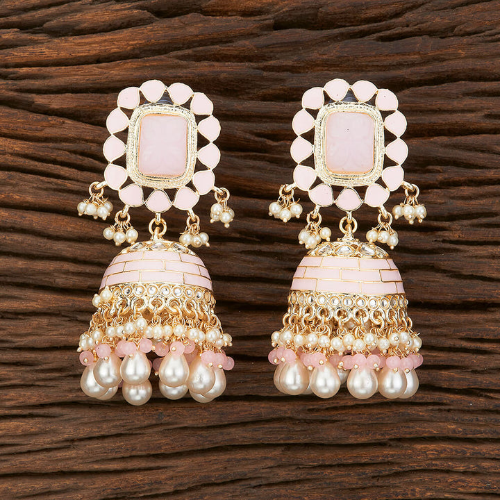 Indo Western Meenakari Earring With Gold Plating 108874