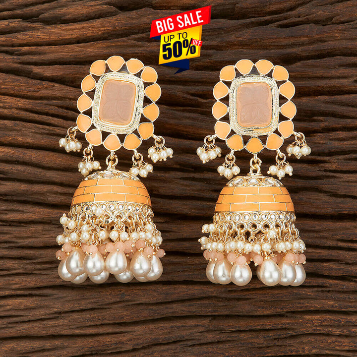 Indo Western Meenakari Earring With Gold Plating 108874