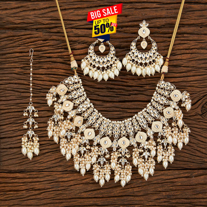 Indo Western Meenakari Necklace With Gold Plating 108889