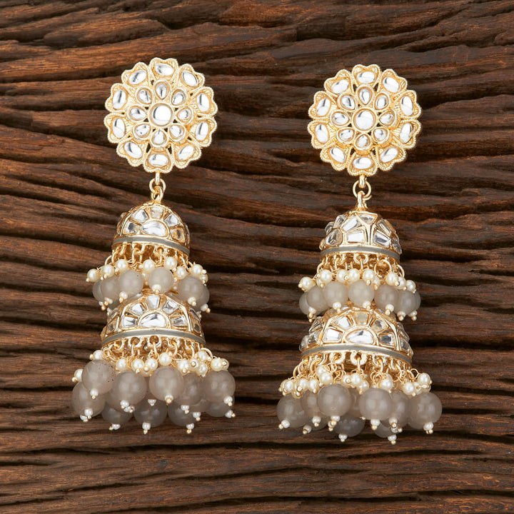 Indo Western Meenakari Earring With Gold Plating 108892