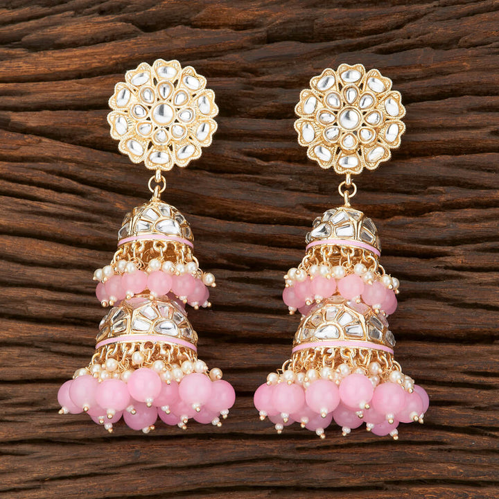 Indo Western Meenakari Earring With Gold Plating 108892