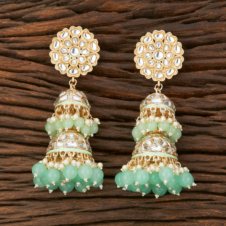 Indo Western Meenakari Earring With Gold Plating 108892