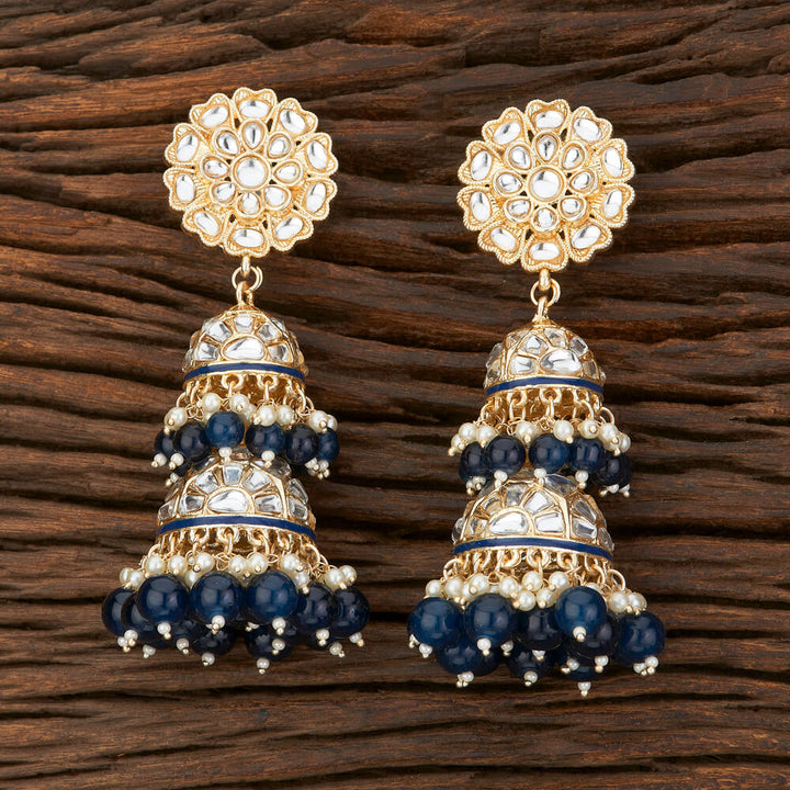 Indo Western Meenakari Earring With Gold Plating 108892