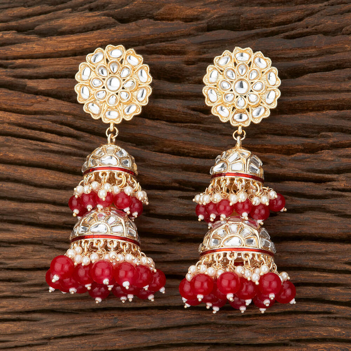 Indo Western Meenakari Earring With Gold Plating 108892