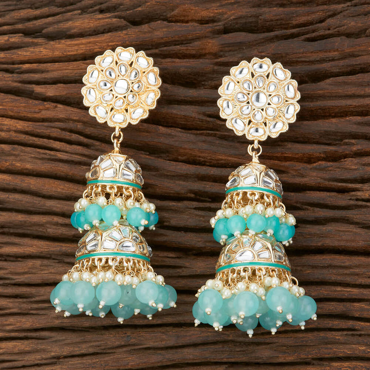 Indo Western Meenakari Earring With Gold Plating 108892