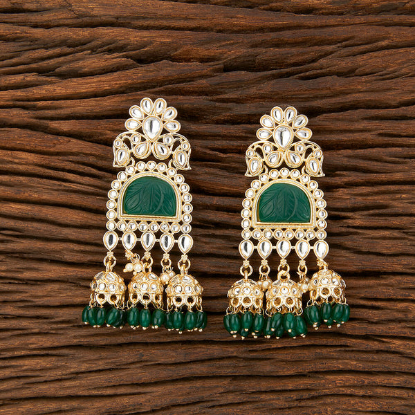 Indo Western Stone Earring With Gold Plating 108969