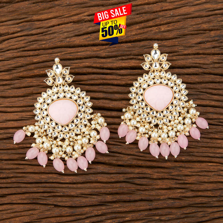 Indo Western Stone Earring With Gold Plating 109003