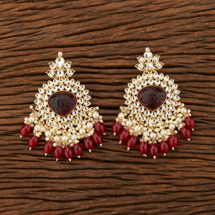 Indo Western Stone Earring With Gold Plating 109003