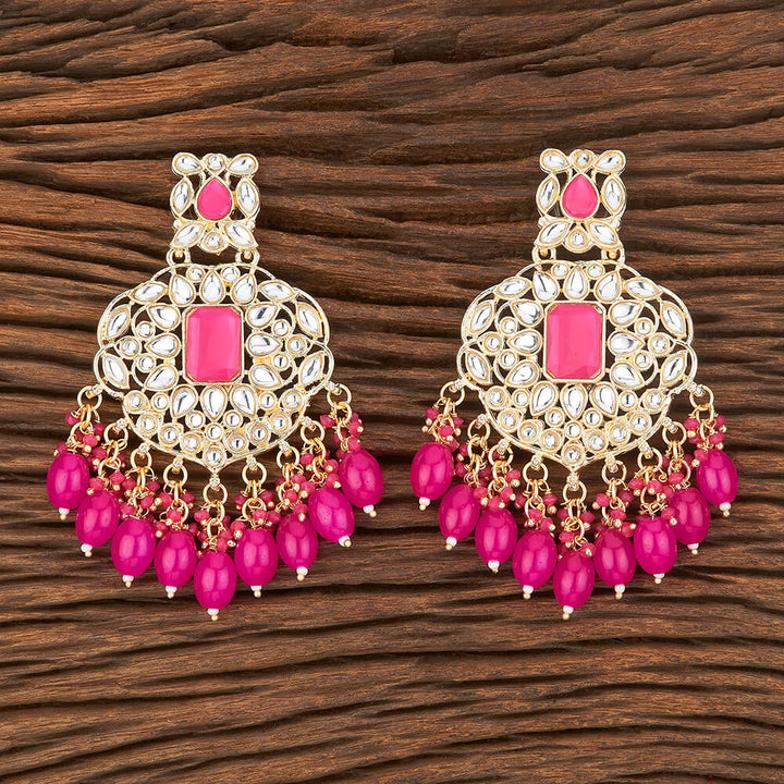 Indo Western Stone Earring With Gold Plating 109025