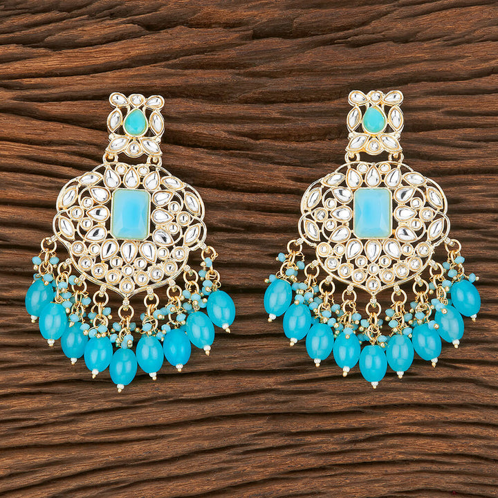 Indo Western Stone Earring With Gold Plating 109025