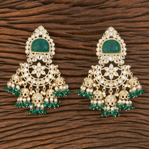 Indo Western Chand Earring With Gold Plating 109061