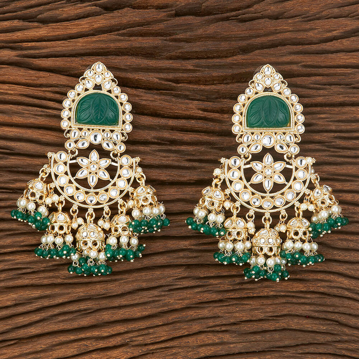 Indo Western Chand Earring With Gold Plating 109061