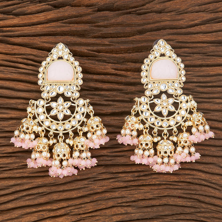 Indo Western Chand Earring With Gold Plating 109061