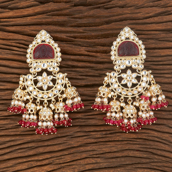 Indo Western Chand Earring With Gold Plating 109061