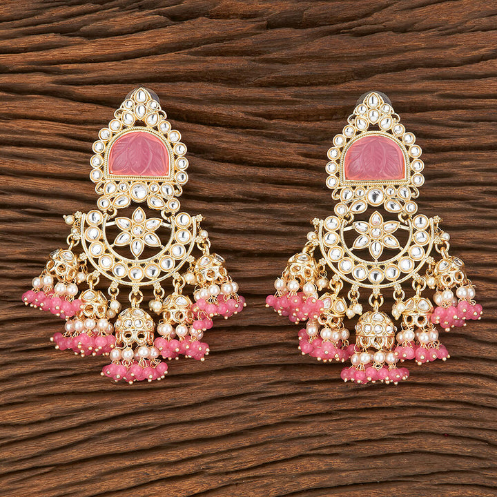 Indo Western Chand Earring With Gold Plating 109061