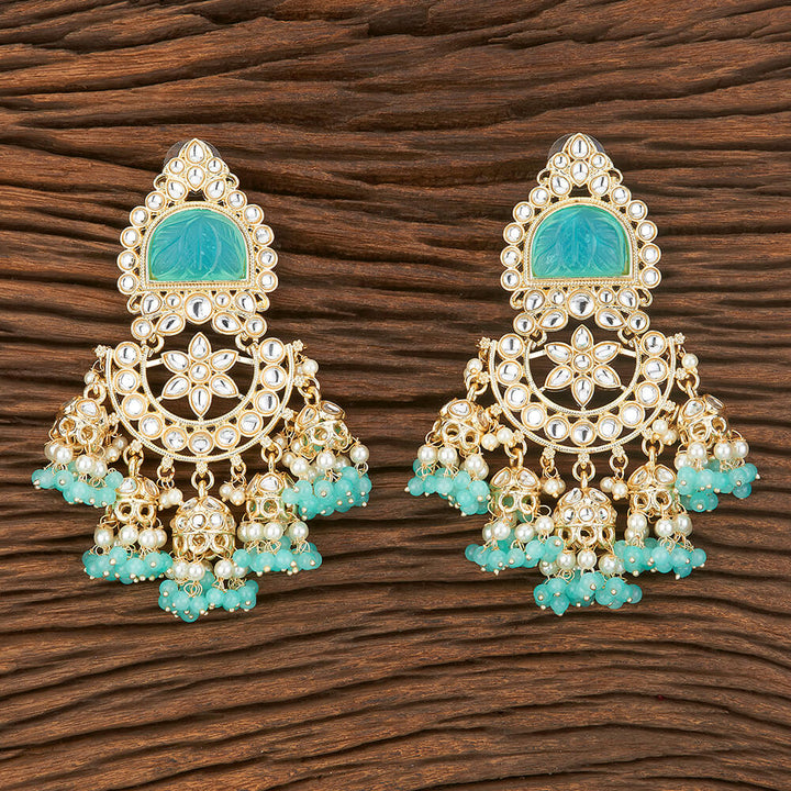 Indo Western Chand Earring With Gold Plating 109061