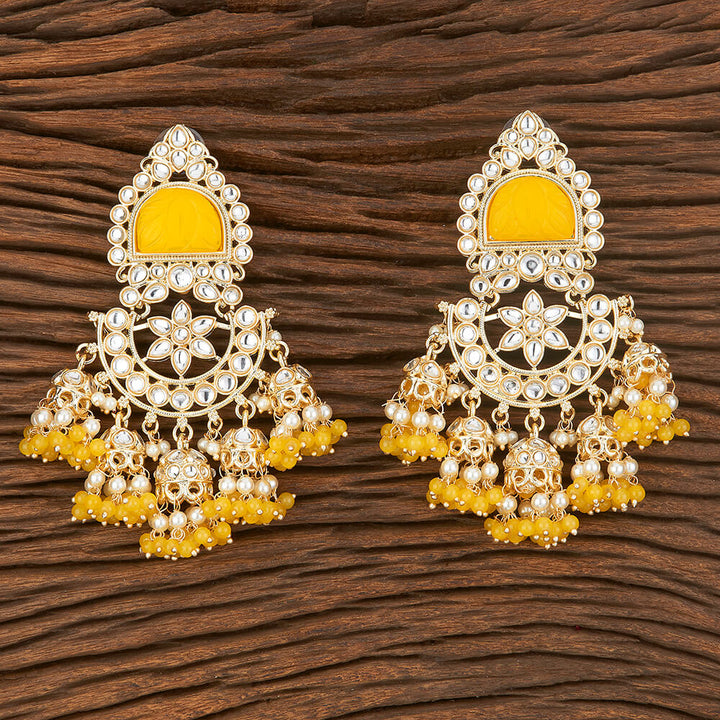 Indo Western Chand Earring With Gold Plating 109061