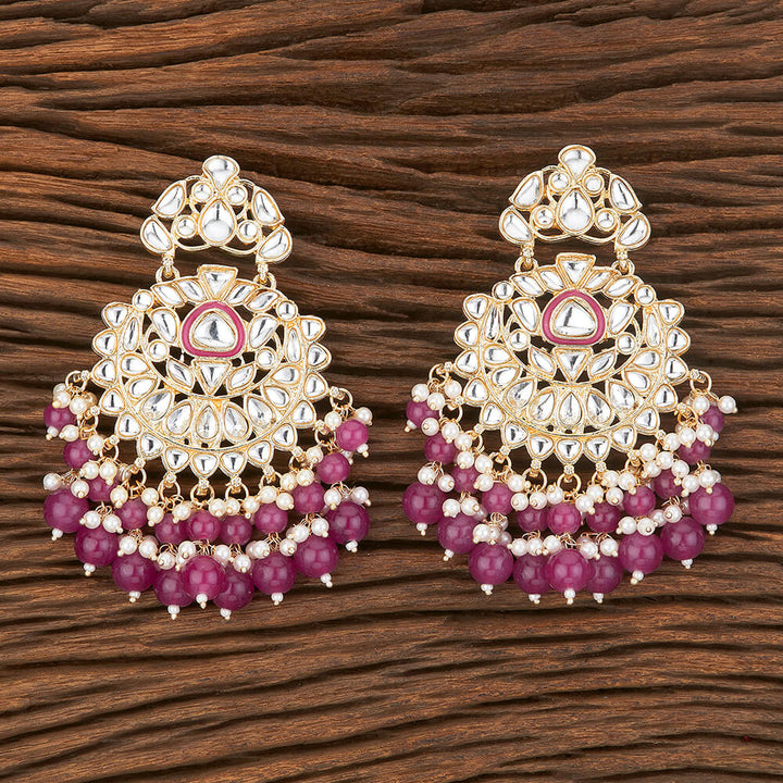 Indo Western Meenakari Earring With Gold Plating 109089