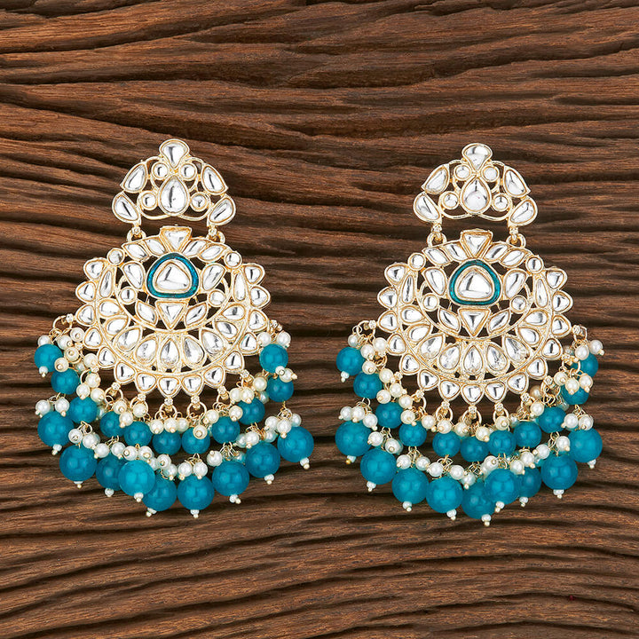 Indo Western Meenakari Earring With Gold Plating 109089