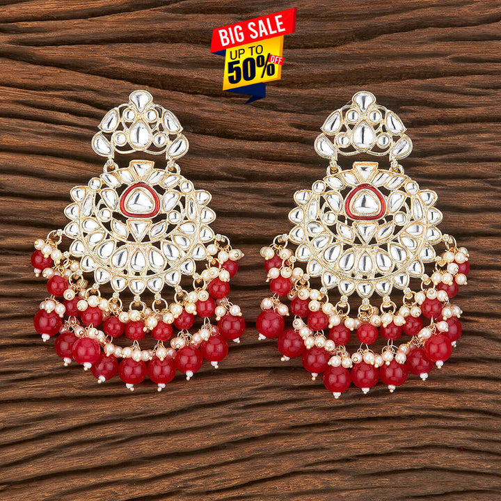 Indo Western Meenakari Earring With Gold Plating 109089