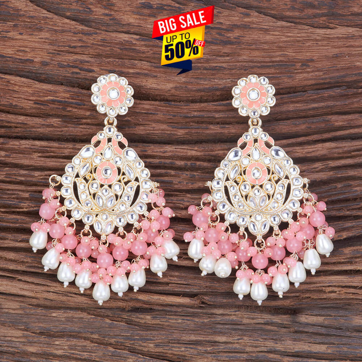 Indo Western Meenakari Earring With Gold Plating 109157