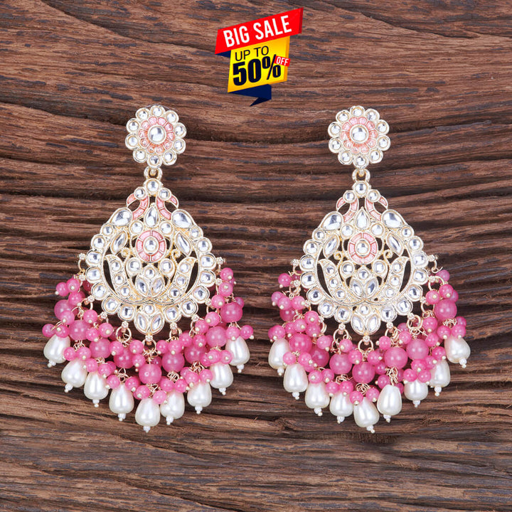 Indo Western Meenakari Earring With Gold Plating 109157