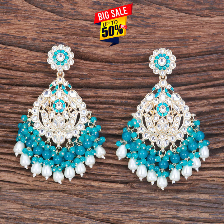 Indo Western Meenakari Earring With Gold Plating 109157