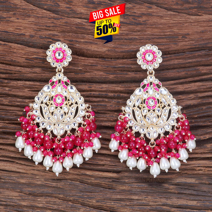 Indo Western Meenakari Earring With Gold Plating 109157