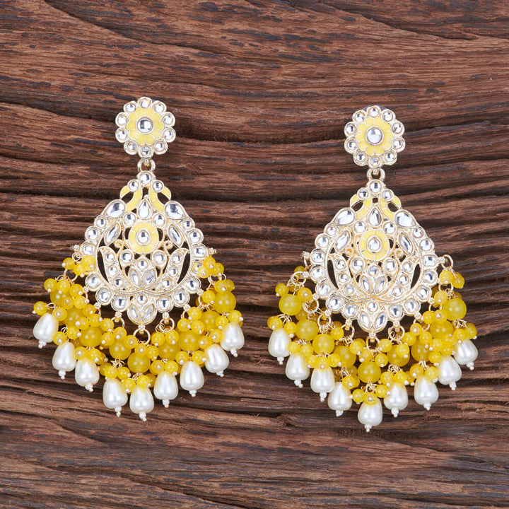 Indo Western Meenakari Earring With Gold Plating 109157