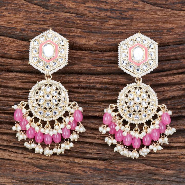 Indo Western Meenakari Earring With Gold Plating 109192