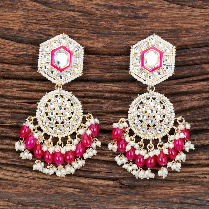 Indo Western Meenakari Earring With Gold Plating 109192