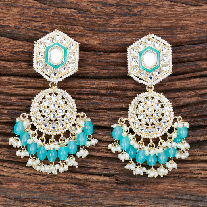 Indo Western Meenakari Earring With Gold Plating 109192