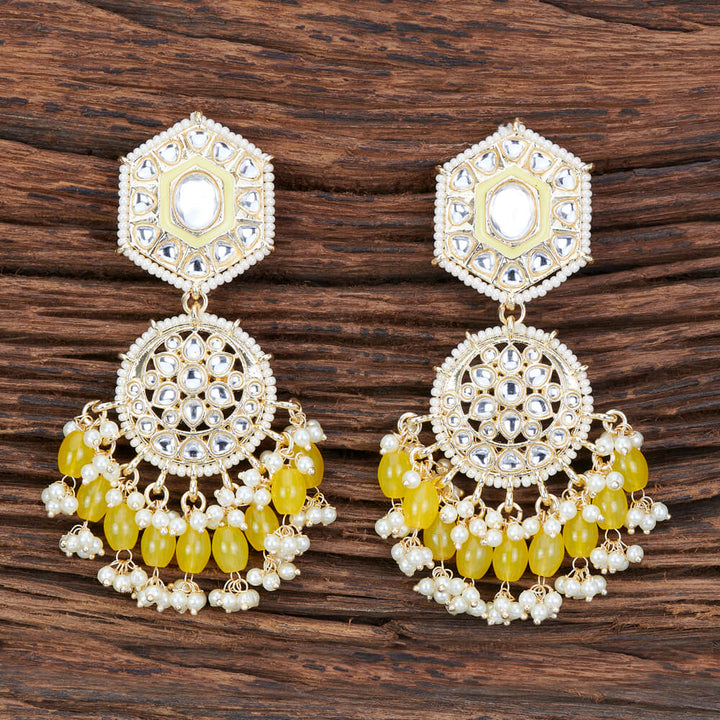 Indo Western Meenakari Earring With Gold Plating 109192