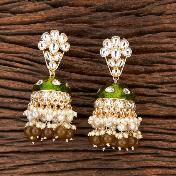 Indo Western Meenakari Earring With Gold Plating 109238