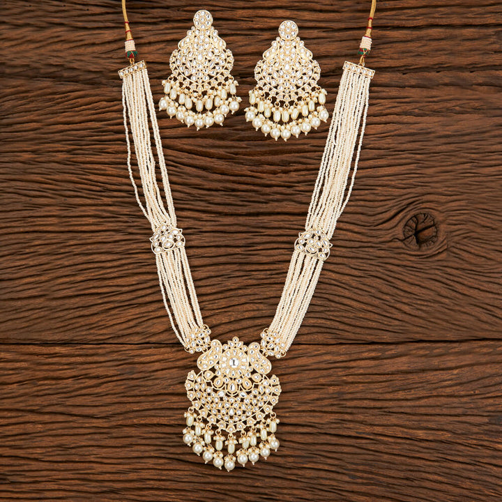 Indo Western Beads Necklace With Gold Plating 109240