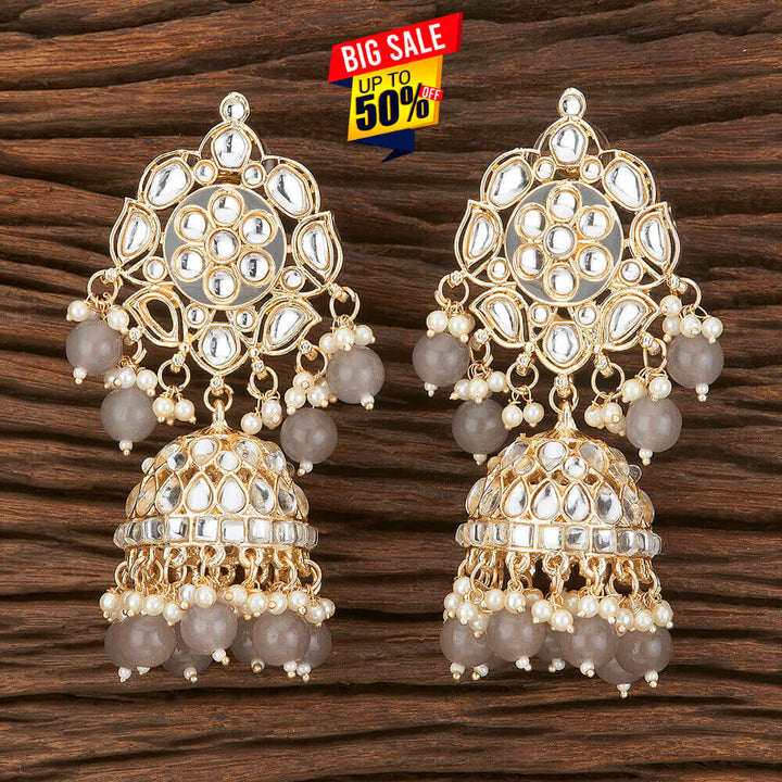 Indo Western Meenakari Earring With Gold Plating 109256