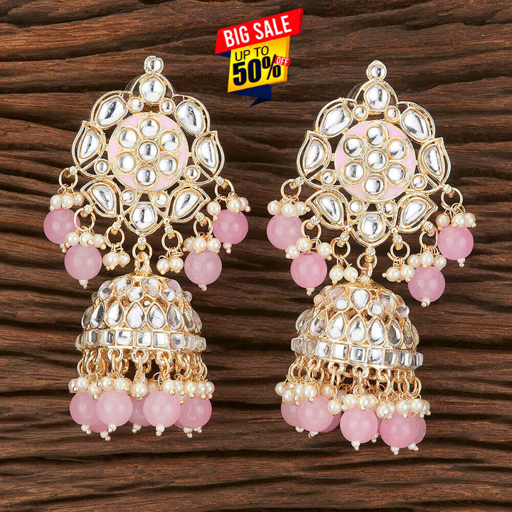 Indo Western Meenakari Earring With Gold Plating 109256