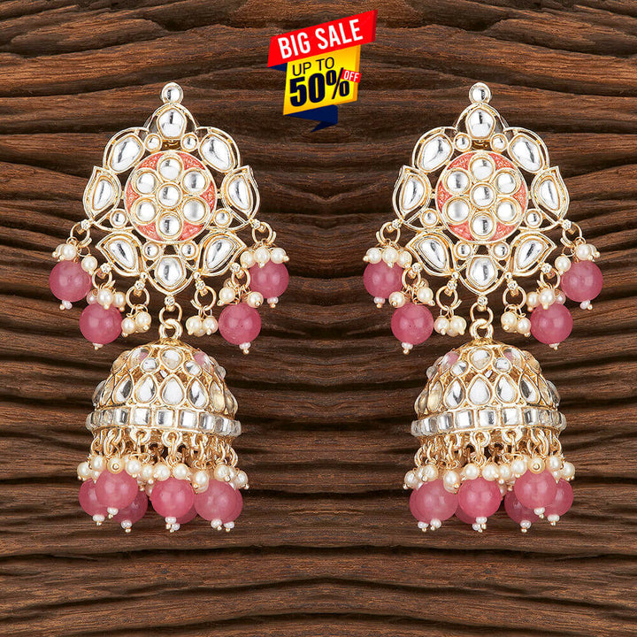 Indo Western Meenakari Earring With Gold Plating 109256