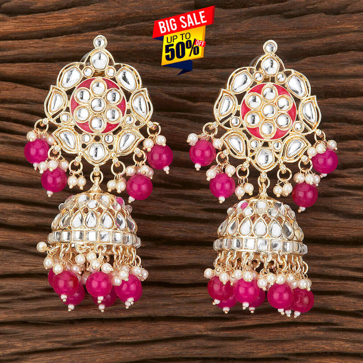 Indo Western Meenakari Earring With Gold Plating 109256