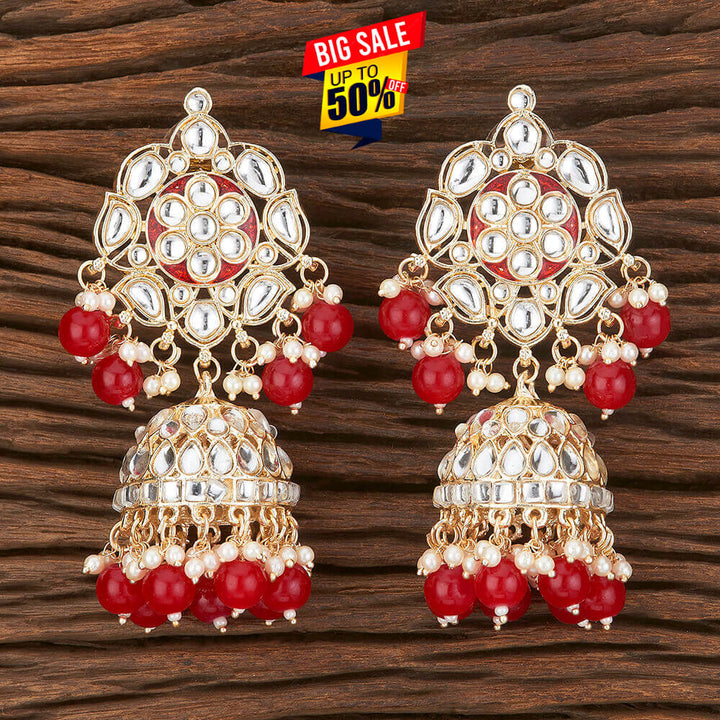 Indo Western Meenakari Earring With Gold Plating 109256